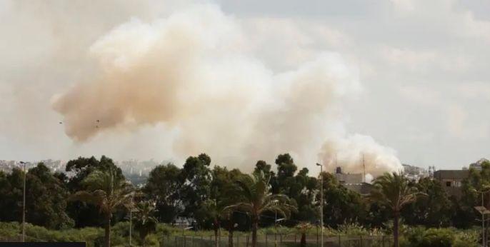 Air strikes as seen from Tyre