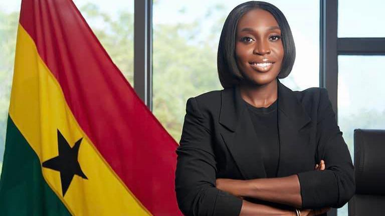 Photo of the gender minister of Ghana 