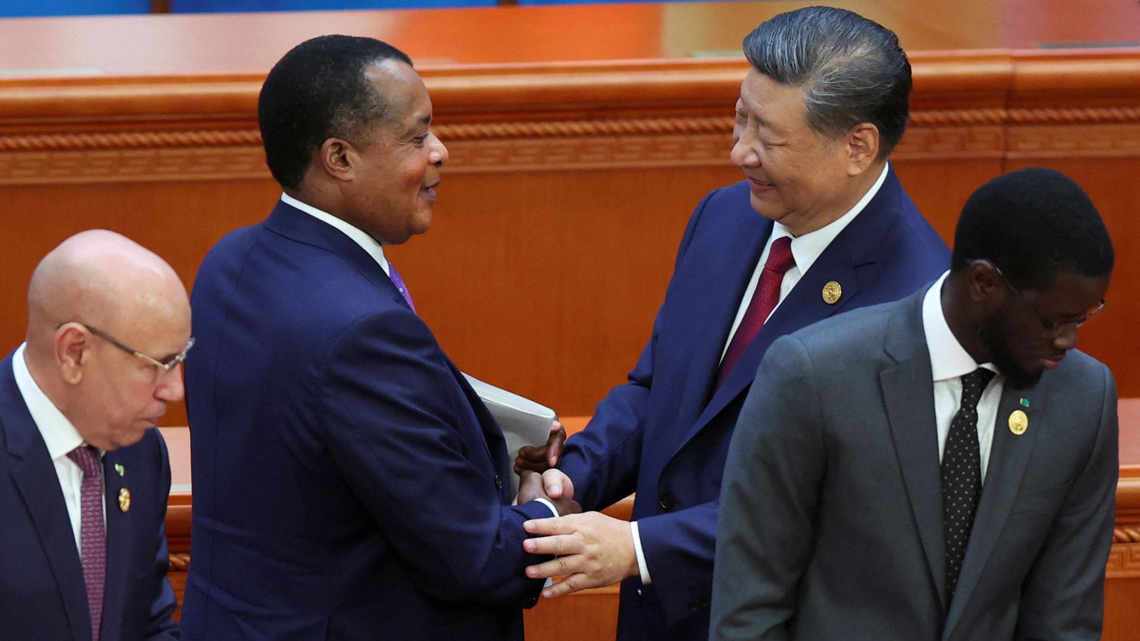 President Xi Jinping and some African Leaders for di summit for China