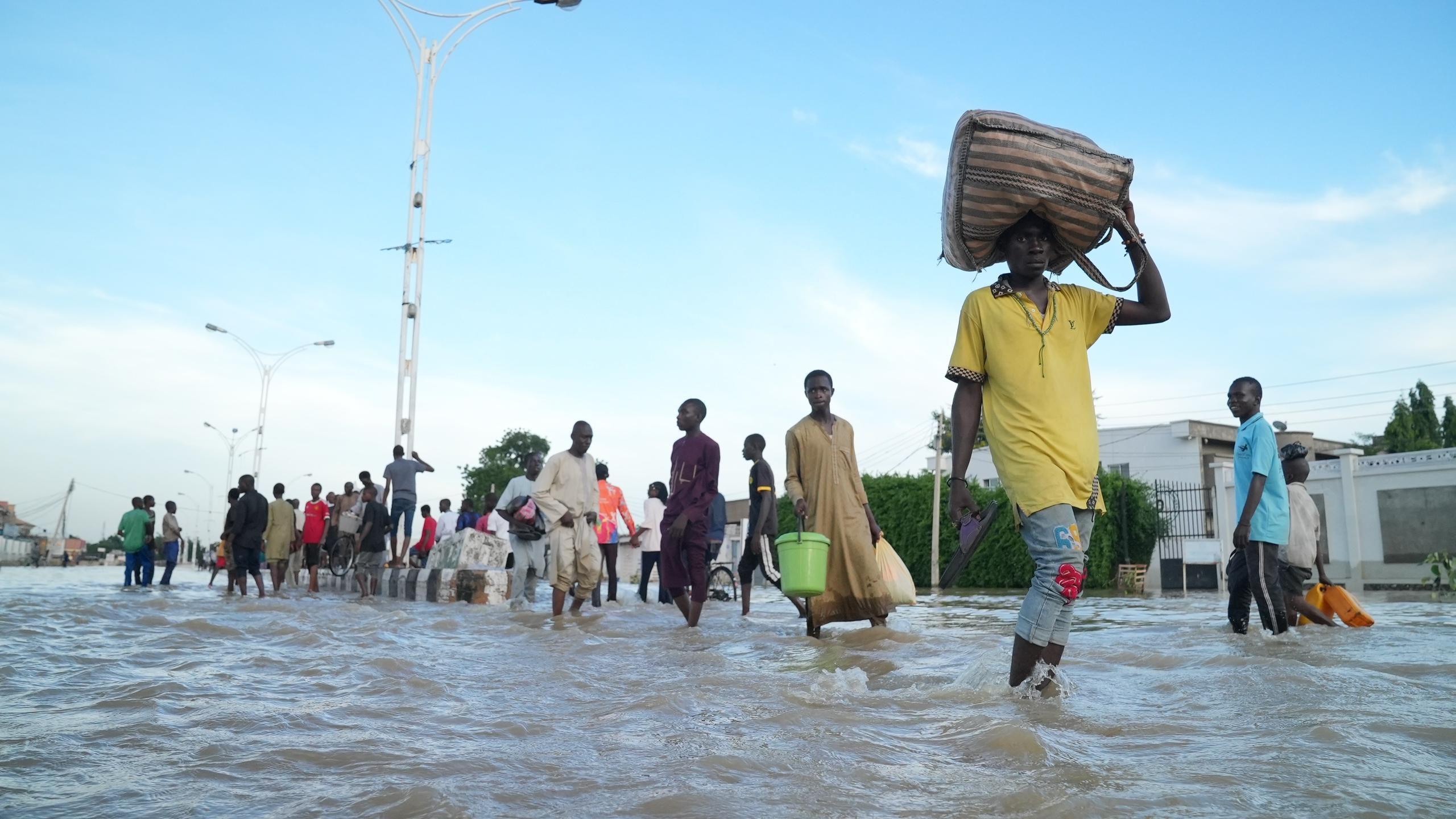 Flood in Borno state Nigeria, 2024