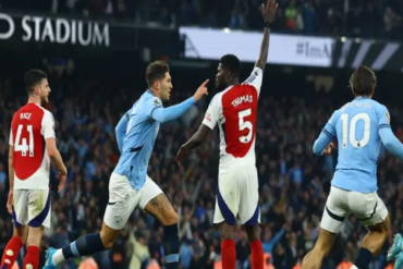 John stones late goal save Manchester City from home defeat against Arsenal