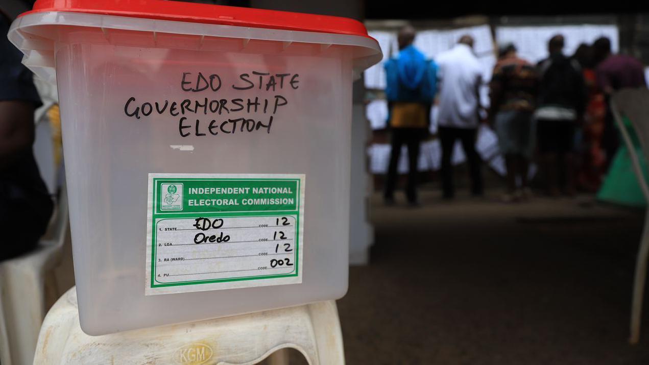 Edo election ballot box