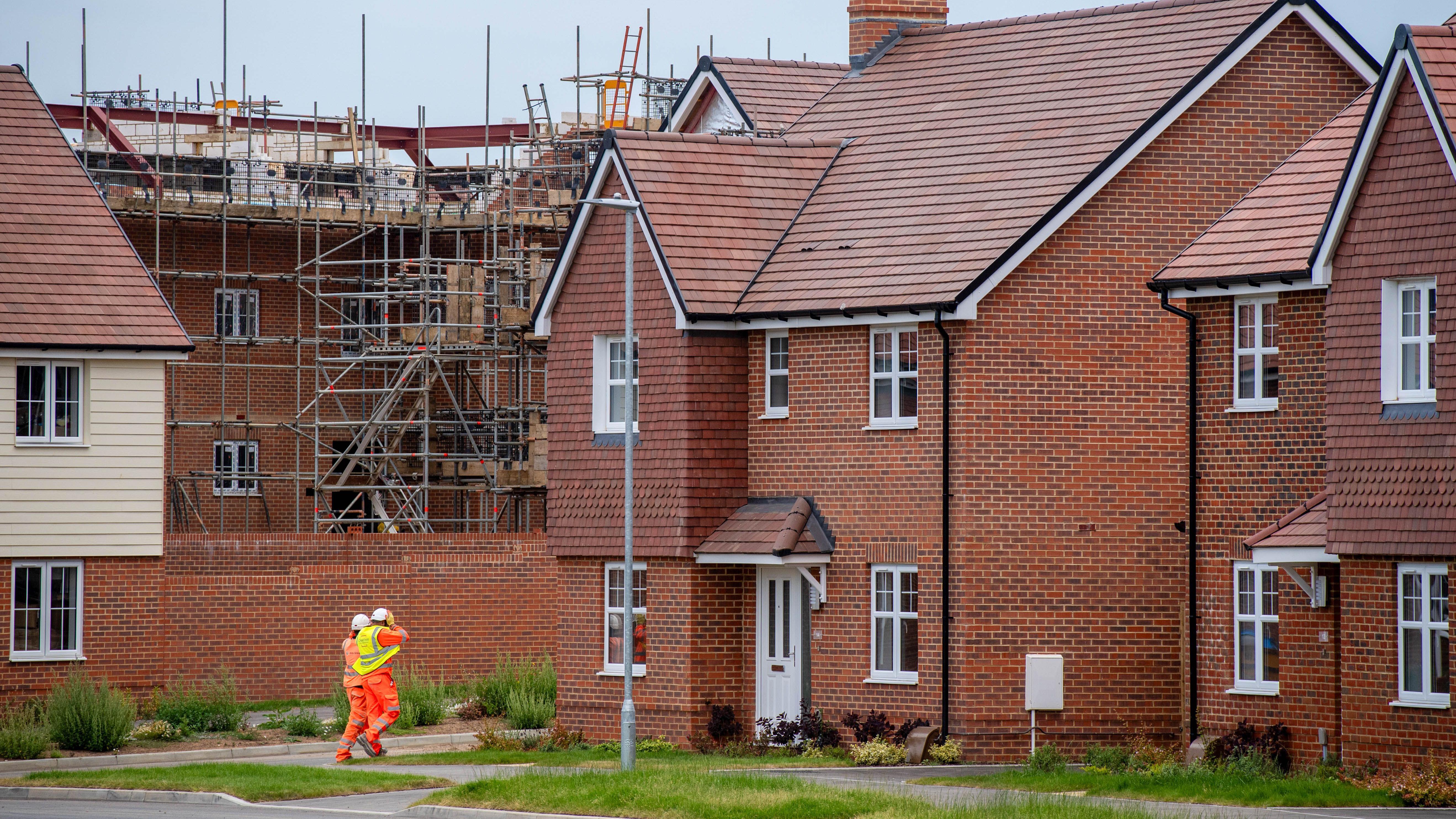 A newly-built detached house