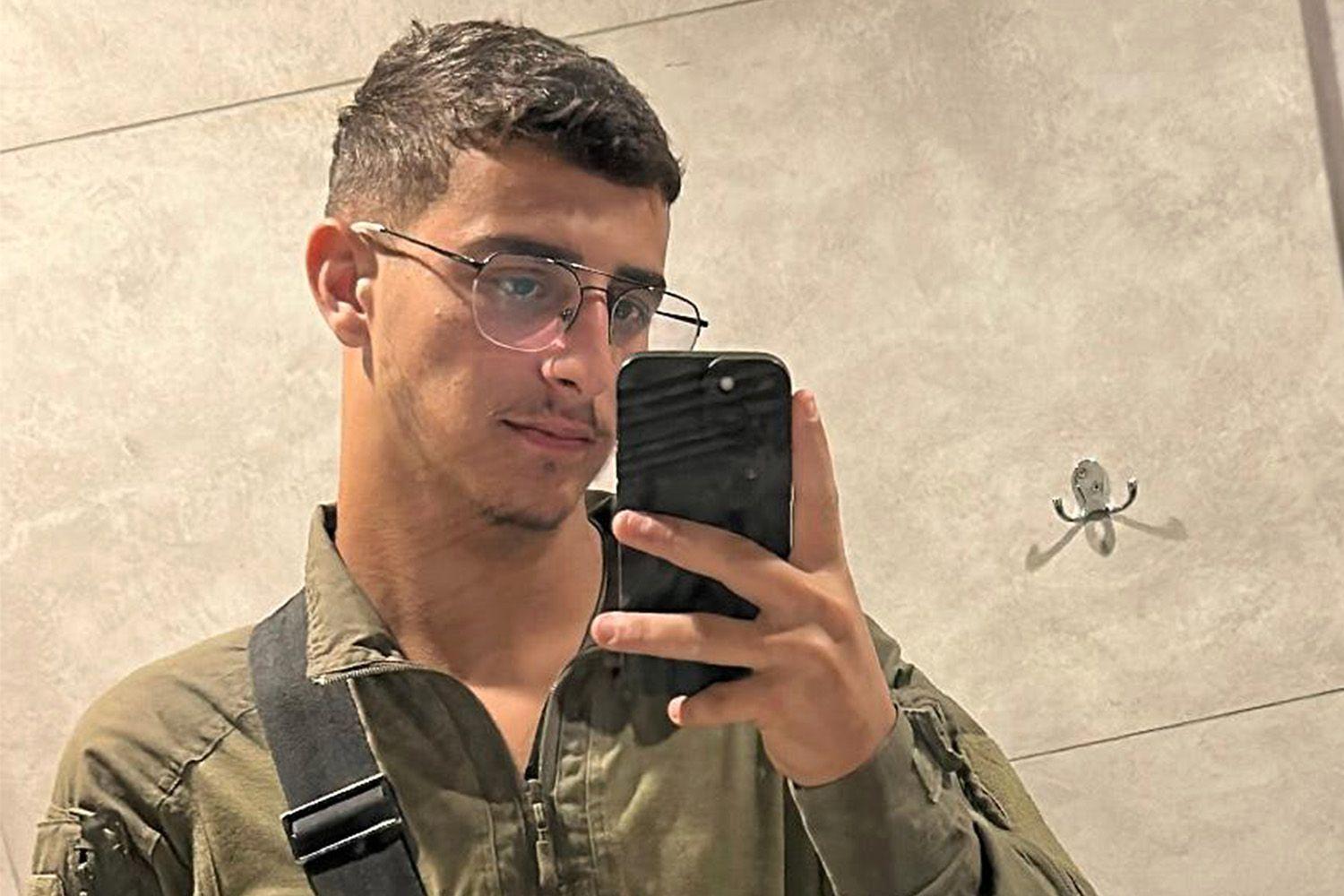 Selfie photo of IDF infantry soldier Shimon Malka