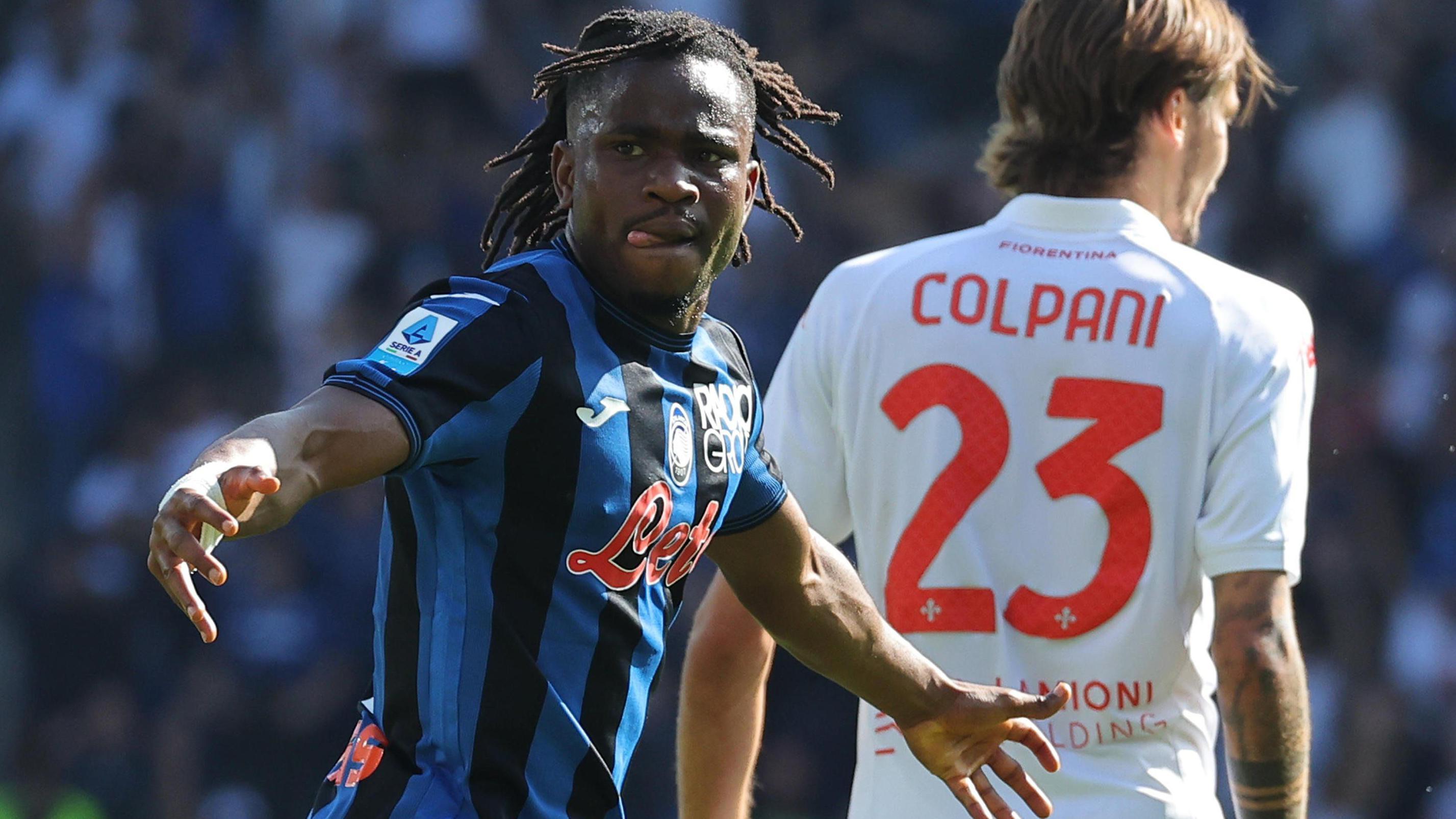 Ademola Lookman celebrate goal for Atalanta